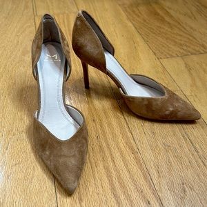Marc Fisher Brown Suede Heels